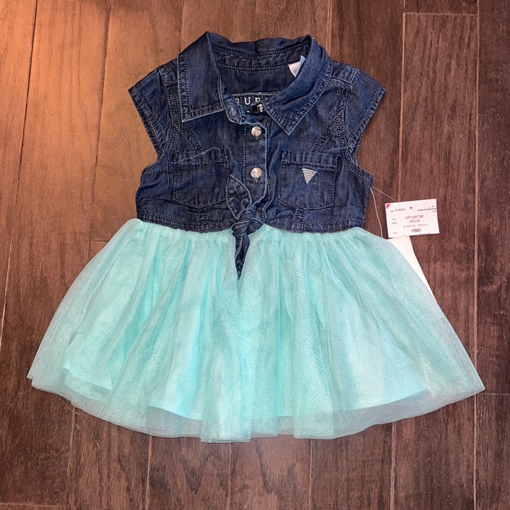 Baby Girl Guess Jean Jacket Dress (Size 12M)
